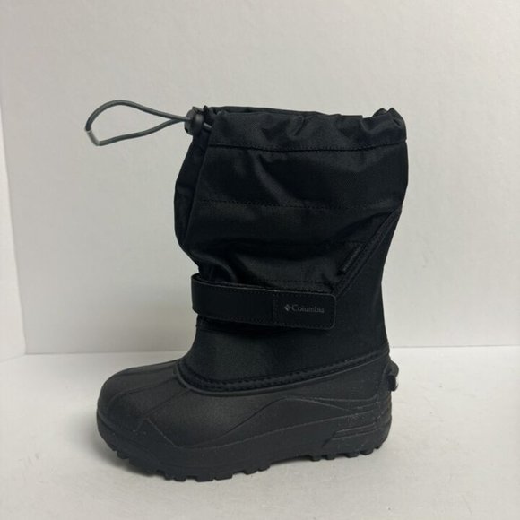 Columbia Powderbug Plus II Snow Boot Black Size 3 M Big Kid - Picture 1 of 6